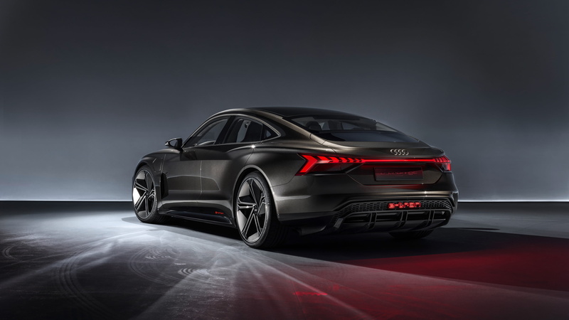 E-Tron GT, Concept, e-tron GT Concept, 2018, Audi, rear view, 4K