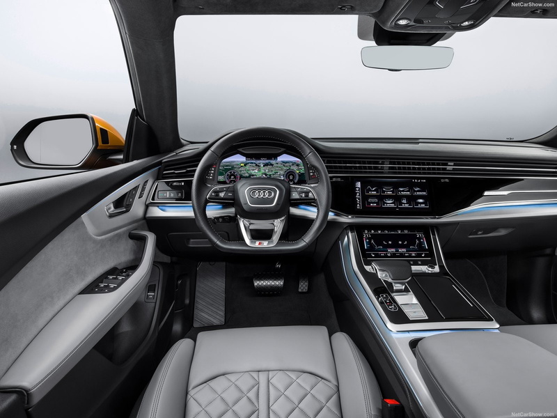 travel, road trip, luxury, glass - material, 720P, control, Audi Q8 2019, dashboard, indoors, transportation, seat, steering wheel, speedometer, vehicle seat