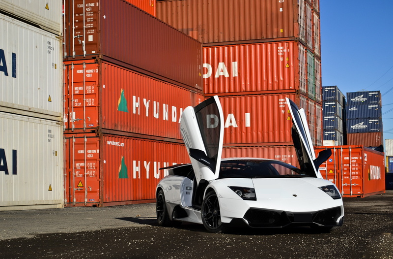 Murcielago, Supercar, aventador, Lamborghini, white, SV, 2K