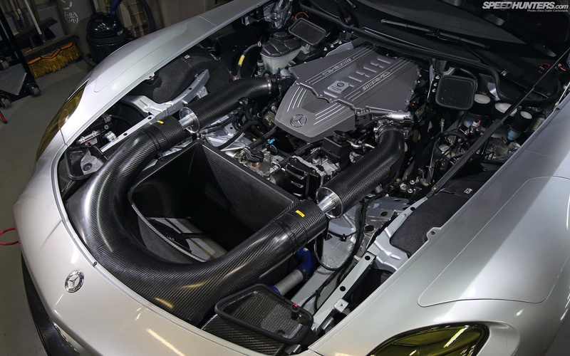 sls, fiber, engine, carbon, amg, gullwing, garage, 1080P, cars, hd, mercedes