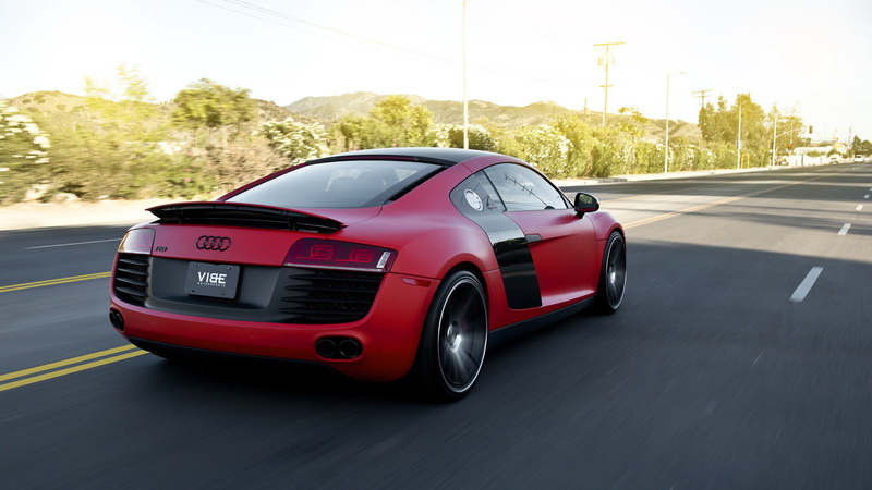 Concavo Wheels, Red matte, Supercar, Audi, 1080P