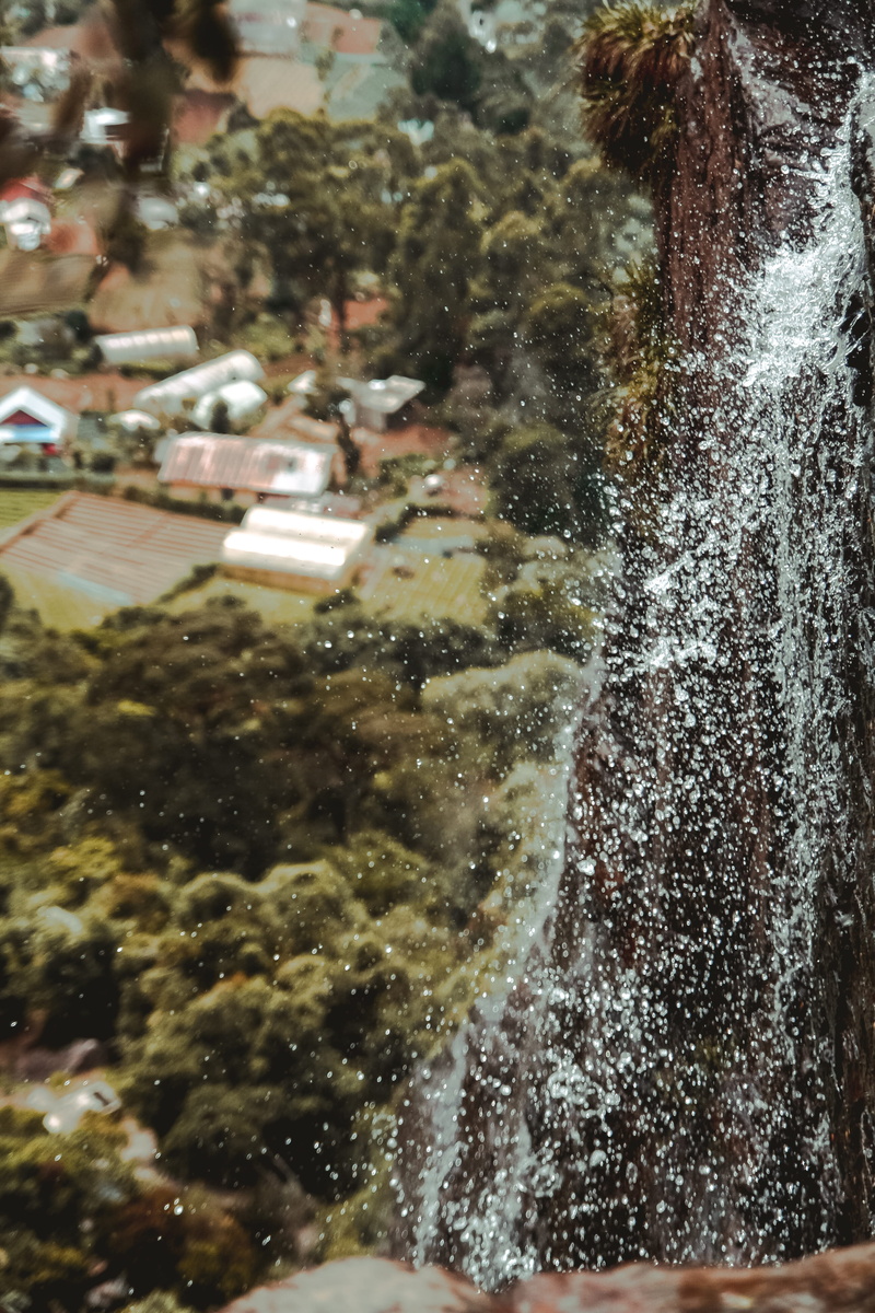 landscape, focus on foreground, high, drop, drop water, sri lanka, lookout, architecture, built structure, nature, underwater, scenery, incidental people