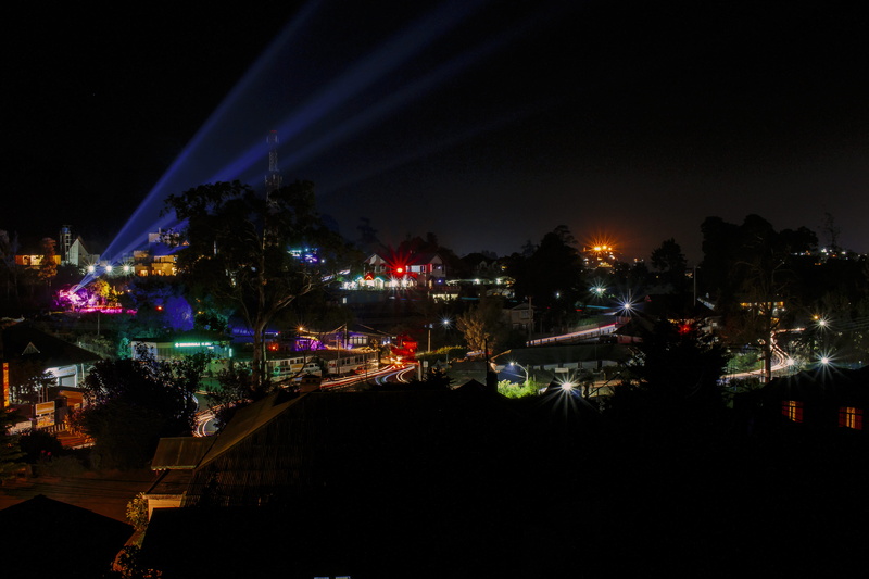 city, lights, light trails, nautical vessel, nuwara eliya, cityscape, building exterior, no people, urban, landscape, river, sri lanka, sky, tree, water