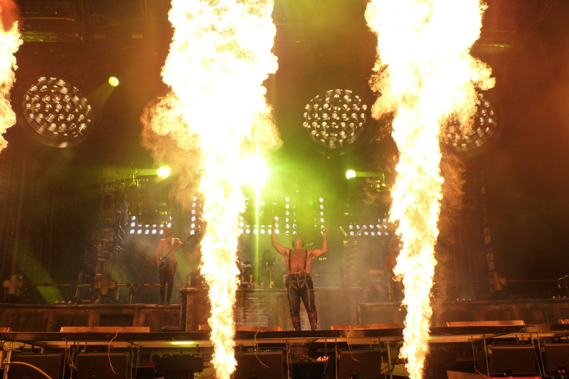 4K, metal, concerts, fire, heavy, concert, rammstein, industrial