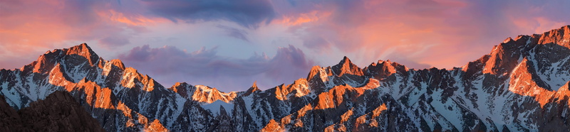 wide angle, 4K, sky (dom), monitor, nature, wide image, mountains, multiple display