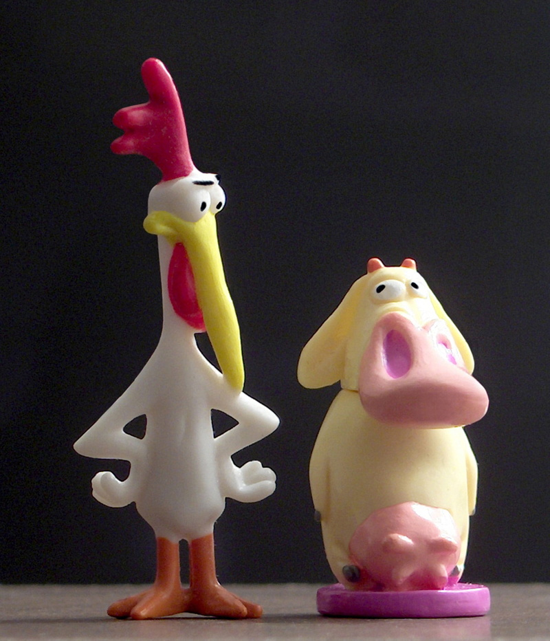 gallo, toy, black background, indoors, still life, focus on foreground, human representation, representation, creativity, art and craft, chicken, no people