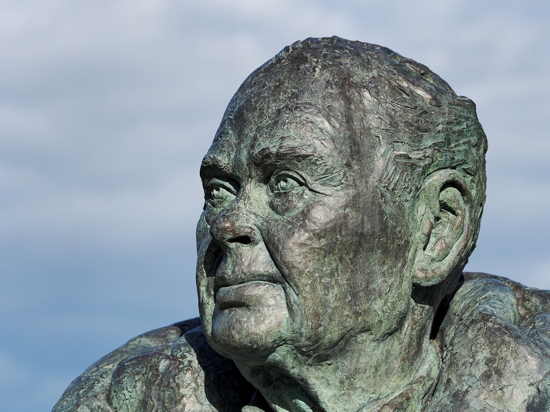 close-up, art and craft, no people, fixed, head, expression, day, craft, sculpture, art, gaze, peter, statue, 4K, cast, human representation, wildfowl