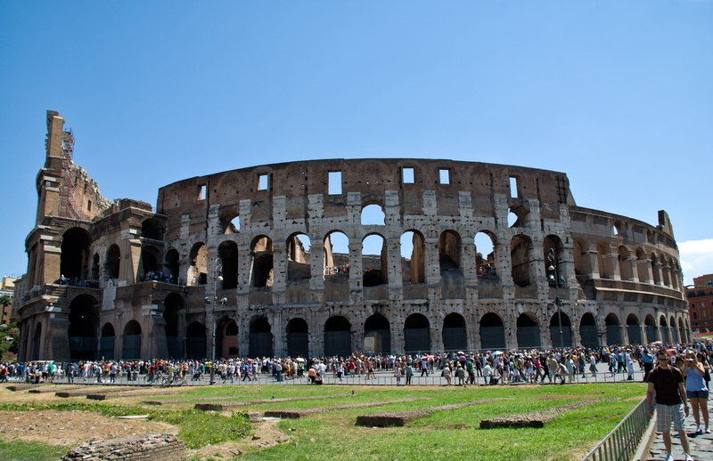 architecture, 2K, visit, nature, history, coliseum, standing, Colosseum, building exterior, ancient civilization, the past, italy, outdoors, tourist, old ruin