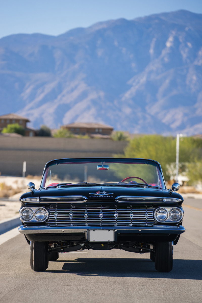 convertible, 348, retro, 320hp, 1959, chevrolet, 4K, impala