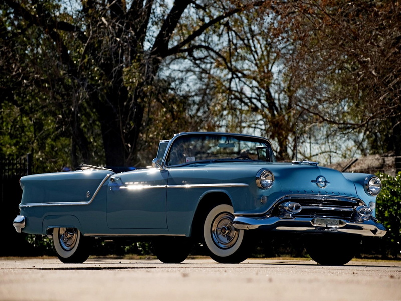 convertible, automobile, 1954, cars, super, 1080P, olds, oldsmobile, vintage, classic, antique
