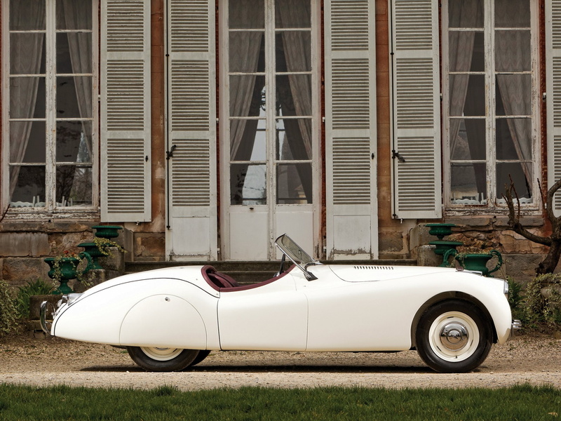 retro, jaguar, alloy, xk120, 1948, roadster, 1080P