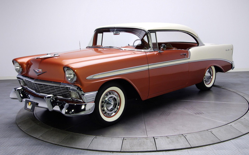 chevrolet, 1080P, cars, 1920x1200, chevrolet bel air, coupe, white, brown, bel, air