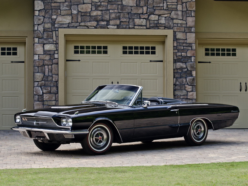 1080P, 1966, classic, cars, thunderbird, ford, convertible