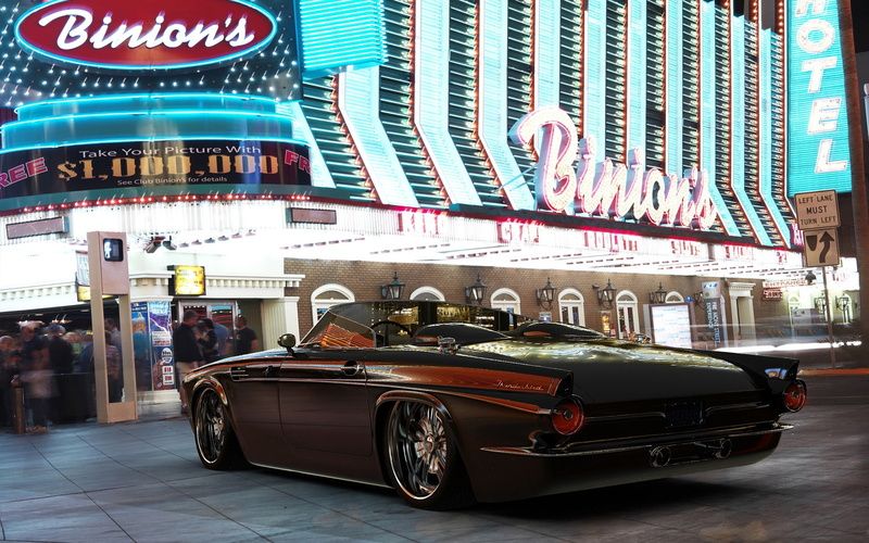 vizualtech, thunderbird, Ford Thunderbird, 1080P, ford