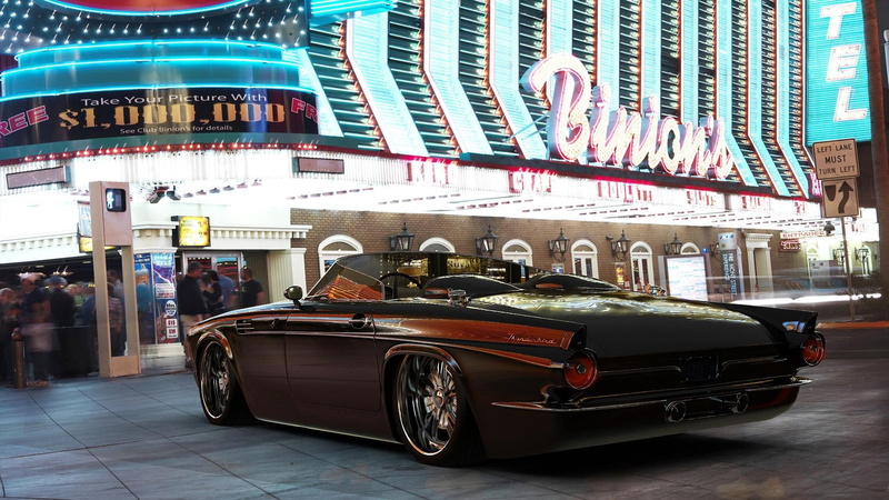1080P, cars, people, street, buildings, thunderbird, ford, lights