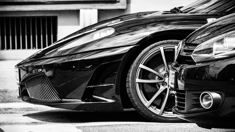 transportation, retro styled, no people, city, garage, outdoors, car, Ferrari, vehicle, tire, land vehicle, Ferrari F430, motor vehicle, 1080P, architecture