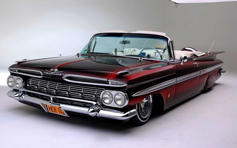 Chevrolet, lowrider, Impala, 1080P, 1959