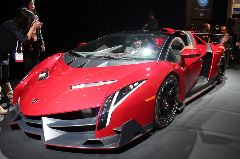 veneno, rosso, supercar, 2014, roadster, red, 1080P, lamborghini, italan