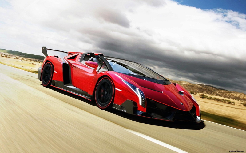 veneno, 2014, italan, roadster, red, lamborghini, 1080P, rosso, supercar