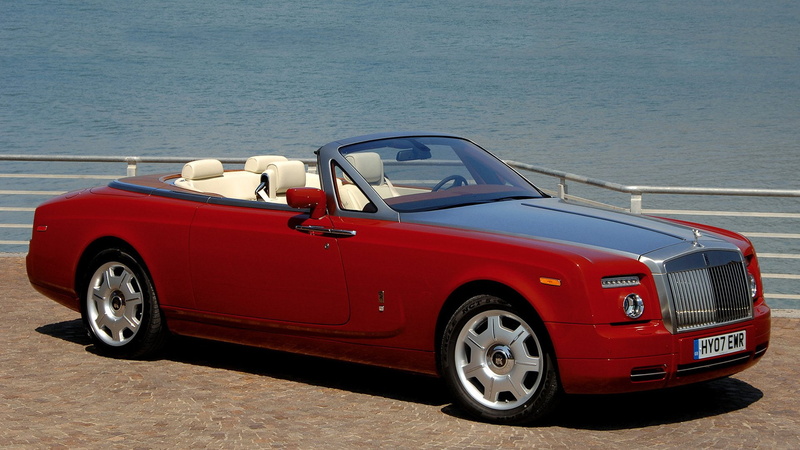 Car, 1080P, Luxury Car, Rolls-Royce Phantom Drophead Coupe, Full-Size Car, Rolls Royce, Red Car