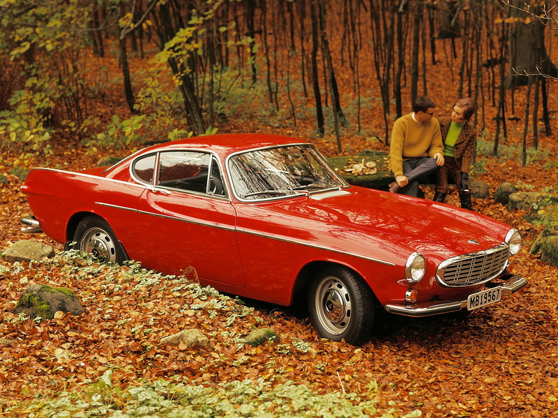 1961, volvo, autumn, classic, p1800, 1080P
