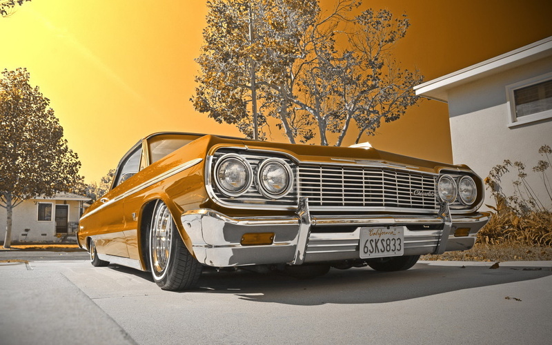 cars, impala, tuning, lowrider, 1080P, muscle, 1964, chevy