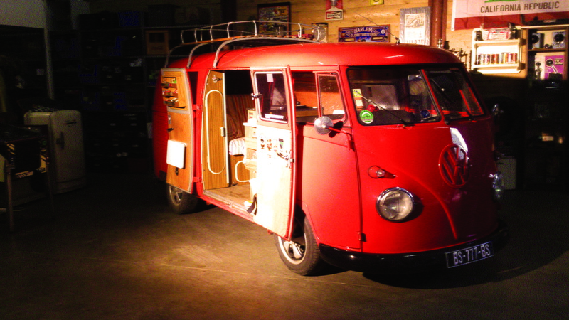 old school, street, kombi, building exterior, travel, city, car, public transportation, fire engine, incidental people, red, illuminated, vehicle, volkswagen