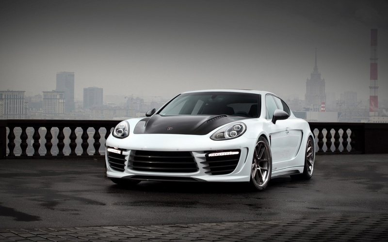 Porsche Panamera Stingray GTR, TopCar, 1080P, Porsche Panamera, Porsche, white cars