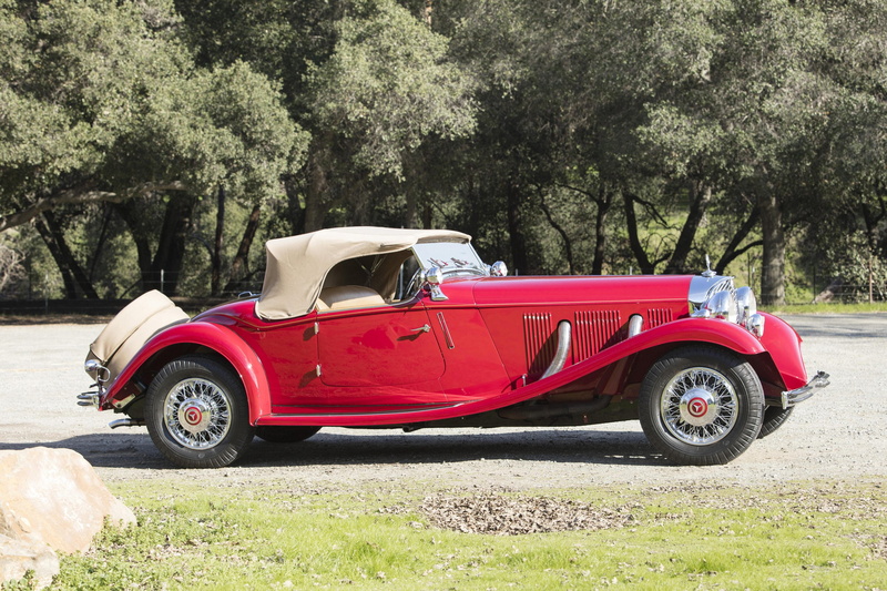 roadster, classic, sport, uk-spec, mercedes, benz, 1935, cars, 2K, 500k, 1936