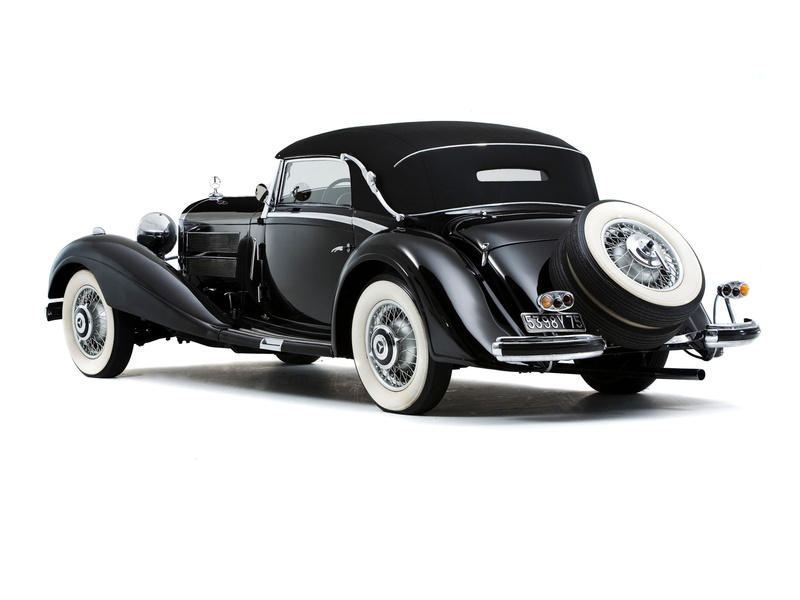 luxury, cabriolet, retro, 500k, 1080P, benz, mercedes, 1935
