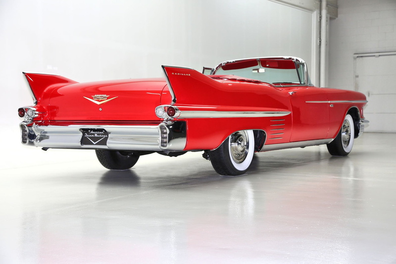 classic, series-62, 1958, 1080P, cars, red, cadillac, convertible