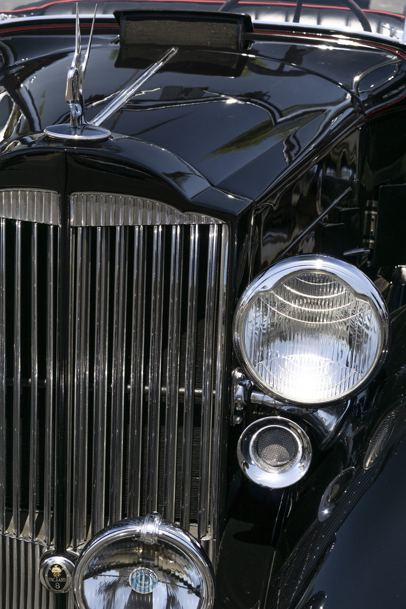 silver, motorcycle, black, auto, vehicle part, style, luxury, retro styled, retro, roadster, packard super 8, no people, shiny, outdoors, car, vintage car