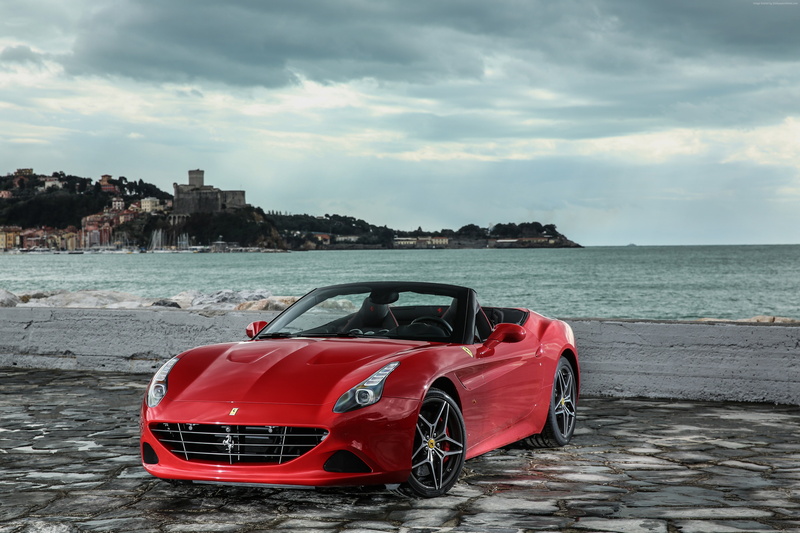 sport cars, 4K, red, Ferrari California T HS