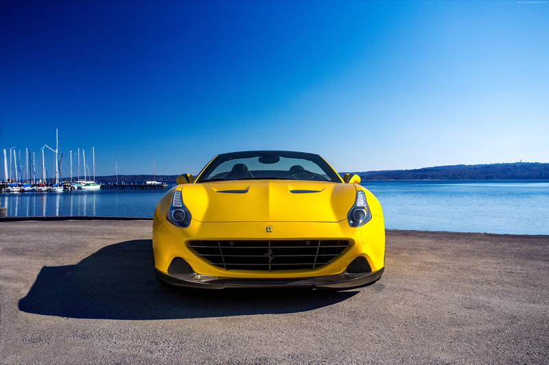 Novitec Rosso, supercar 2016, Ferrari California T, yellow, 4K