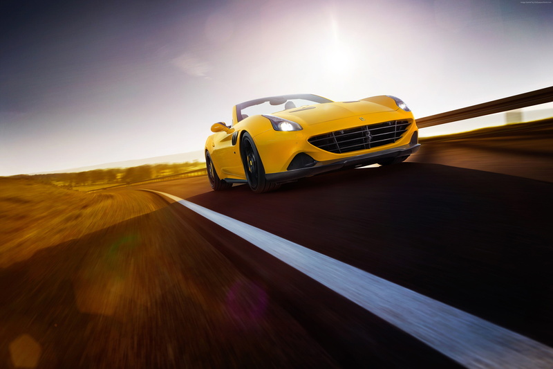 Ferrari California T, Novitec Rosso, yellow, 4K