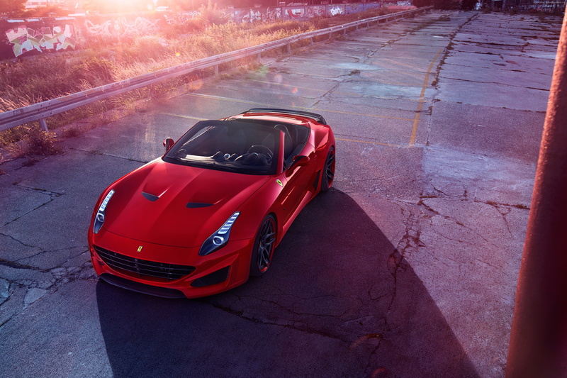 4K, red, Novitec Rosso, Ferrari California T N-largo, supercar 2016