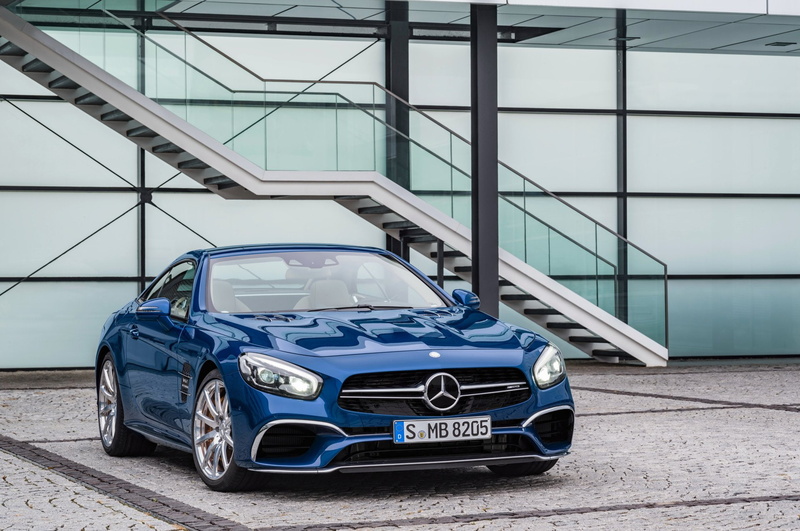 Blue Car, 1080P, Car, Mercedes-Benz SL, Vehicle, Mercedes-Benz, Mercedes-Benz SL-Class, Sport Car