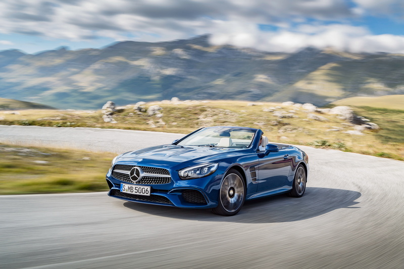 Mercedes, SL-Class, blue, R231, convertible, Mercedes-Benz, 4K