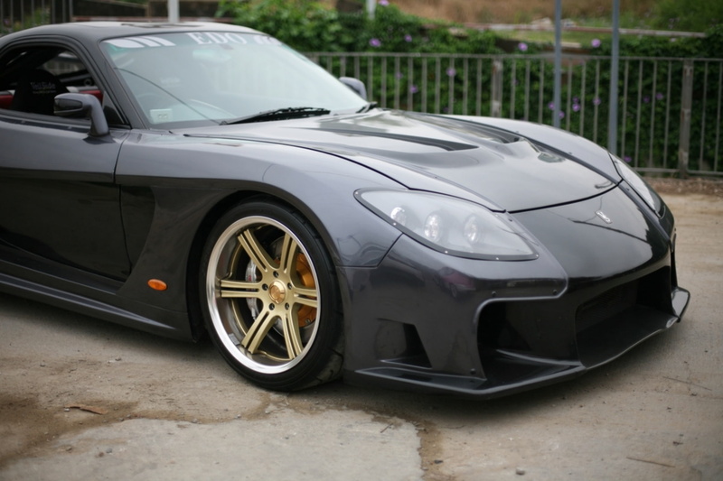 tuning, wheels, wheel, supercar, supercars, rx7, fortune, 1995, 1080P, mazda