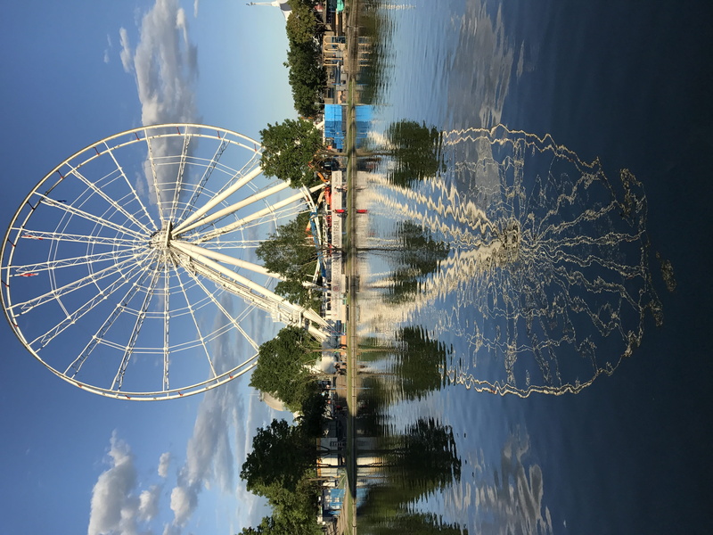 cloud - sky, amusement park ride, outdoors, old ferris wheel, ferris, 4K, no people, sky, nearby, photography, canada, fortune wheel, ferris wheel, montreal city