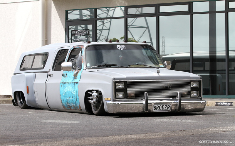 cars, 1080P, slammed, hd, truck, chevrolet