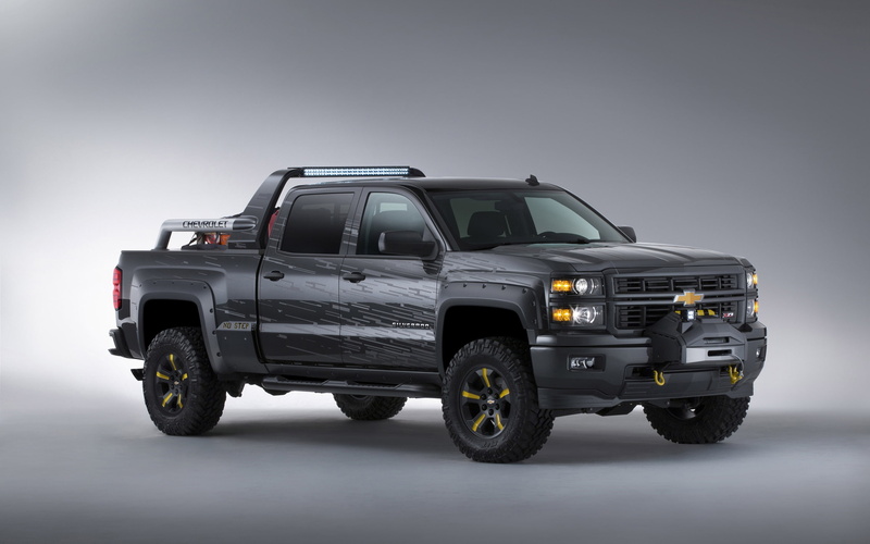 silverado, 2K, Chevrolet Concept, crew, black, concept, ops, truck, pickup, chevrolet, cab