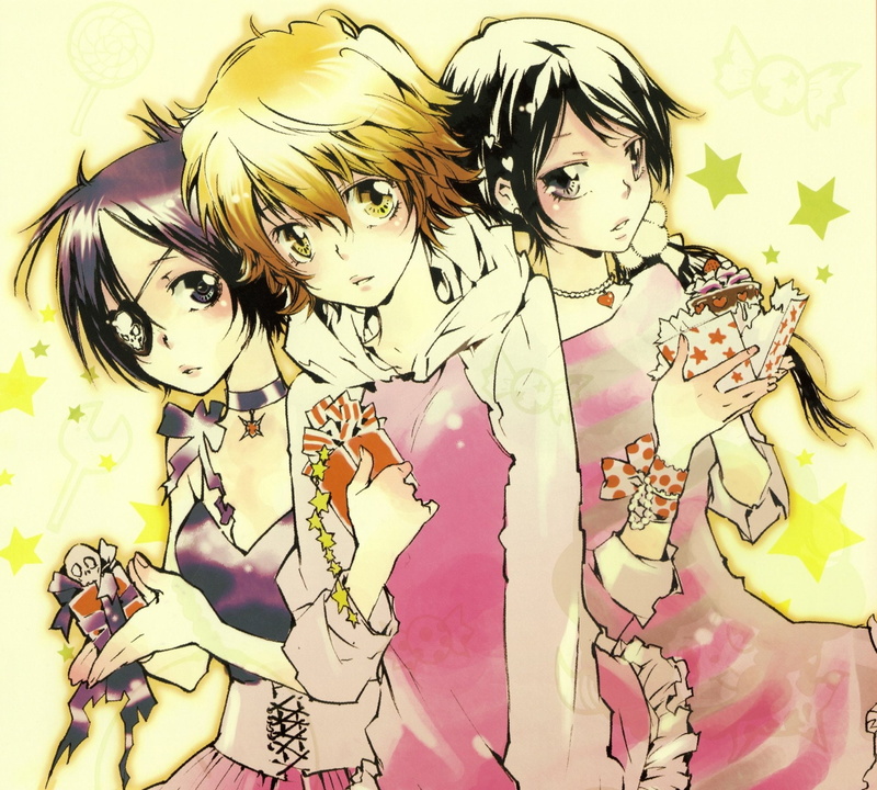 Anime, 1080P, Katekyō Hitman Reborn!, Haru Miura, Chrome Dokuro, Kyoko Sasagawa