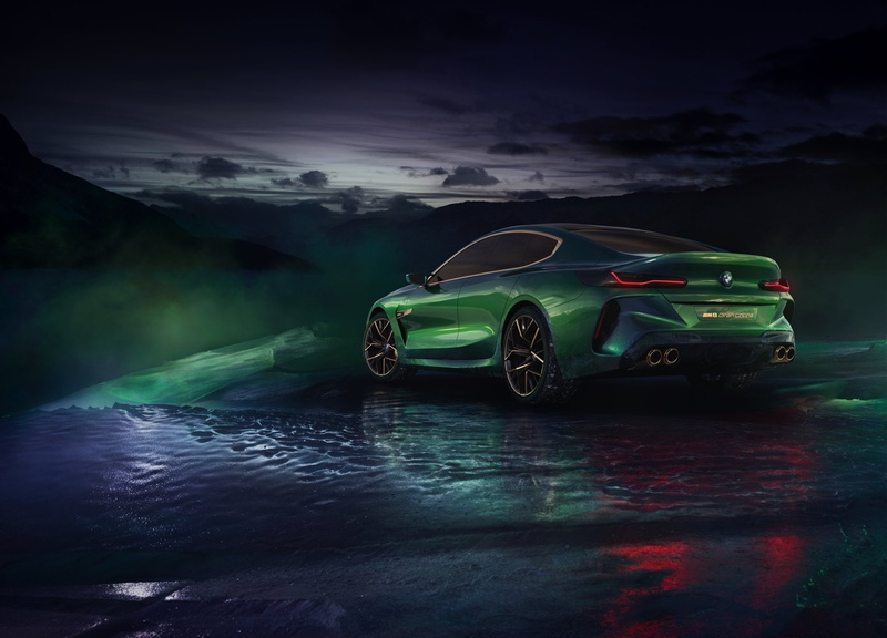 Car, Vehicle, BMW, 1080P, Green Car, BMW M8 Gran Coupe, Grand Tourer