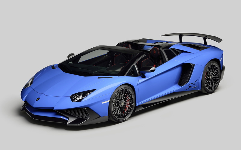 Simple Background, Lamborghini Aventador LP750 4 SV, 4K, car