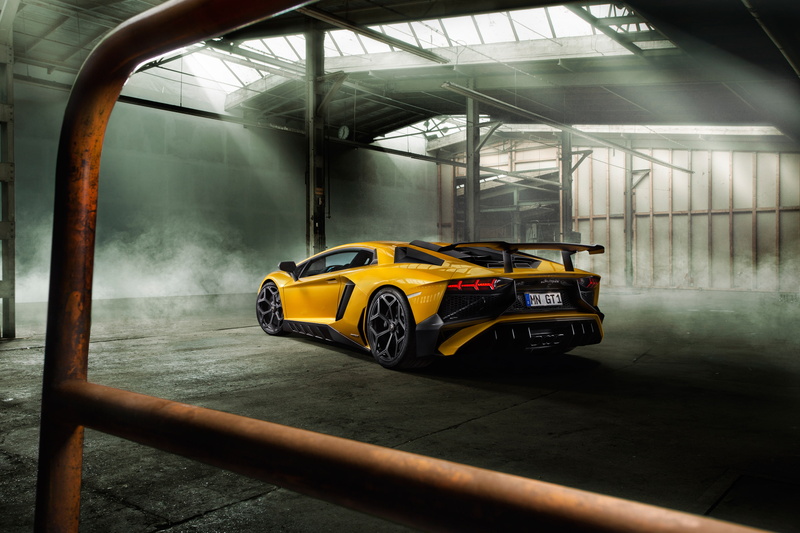 back, Aventador, auto, 4K, LP 750-4, Lamborghini, supercar, yellow, Torado, Novitec
