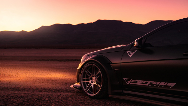 travel, outdoors, rim, car, side view, retro styled, mercedes benz, sky, motor vehicle, 5K, dusk, alloy wheel, transportation, scenics - nature, tire