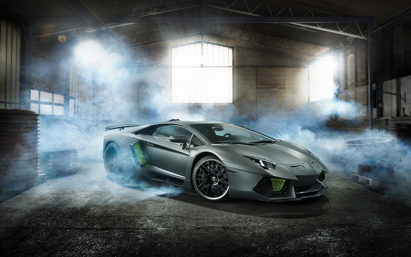 gray, sports, 1080P, aventador, cars, car, hamann, lamborghini