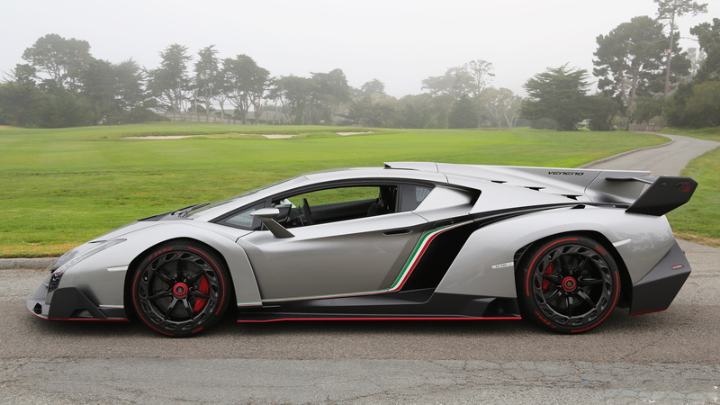 4K, speed, Lamborghini Veneno, supercar, Lamborghini, sports car, limited edition, side