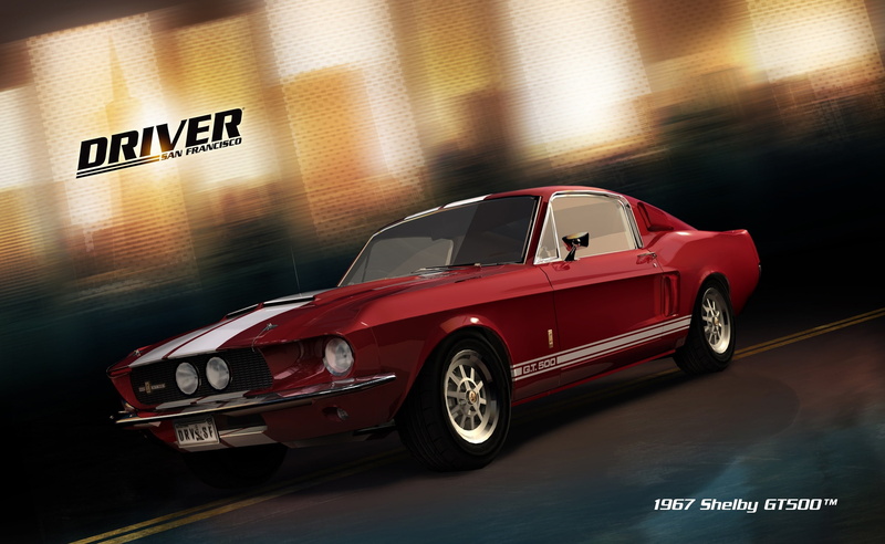 Games, driver san francisco, gt, indoors, ford, driving video game, text, red, coupe, road, no people, illuminated, 2K, sign, driver san francisco 1967 shelby gt500